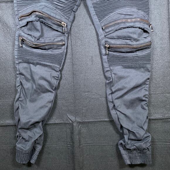 Vintage Original Denim Smoke Rise Mens Jeans Black Pull On Skinny Cotton Large - Picture 3 of 14